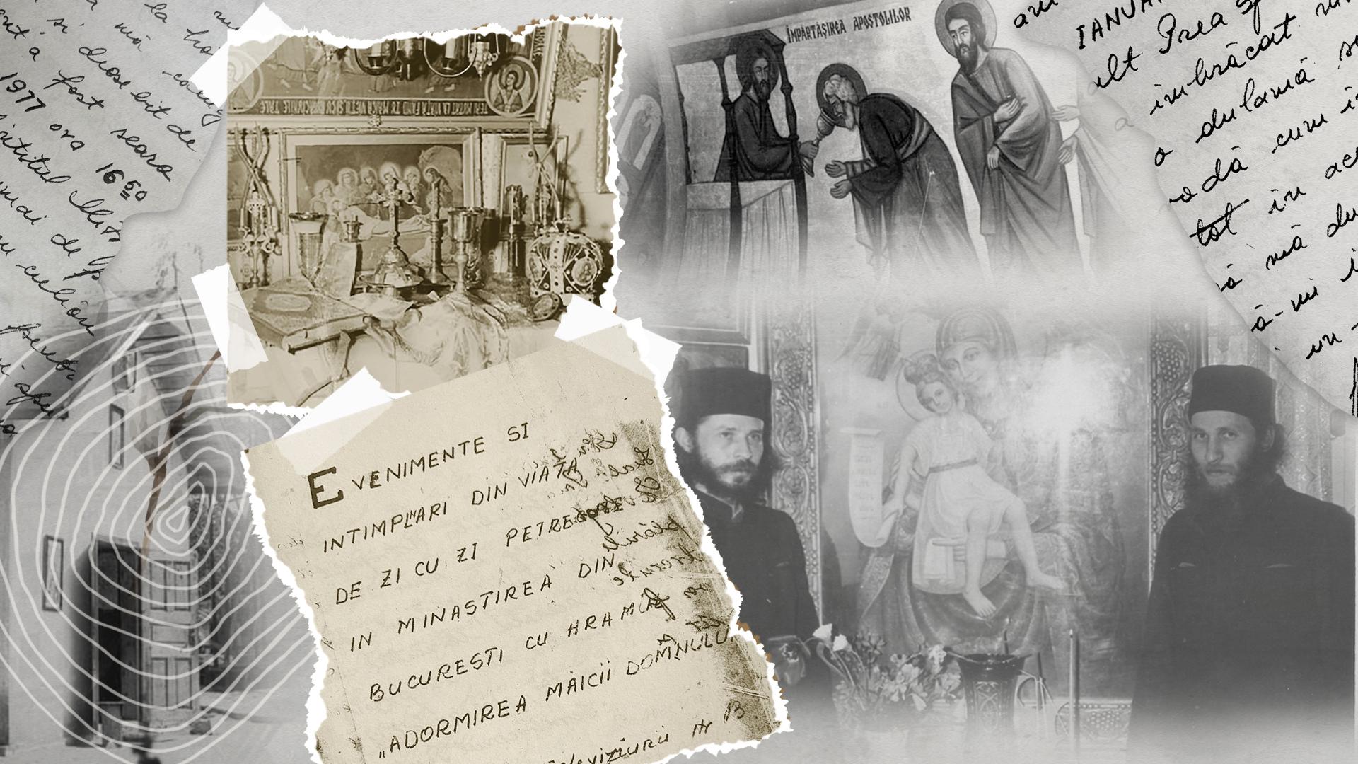 Ilustrație creată de Spectrum / Surse: Lucian Morariu / fotografii din arhiva personală a autorului și din dosarul individual al Episcopului Evloghie Oța de la CNSAS